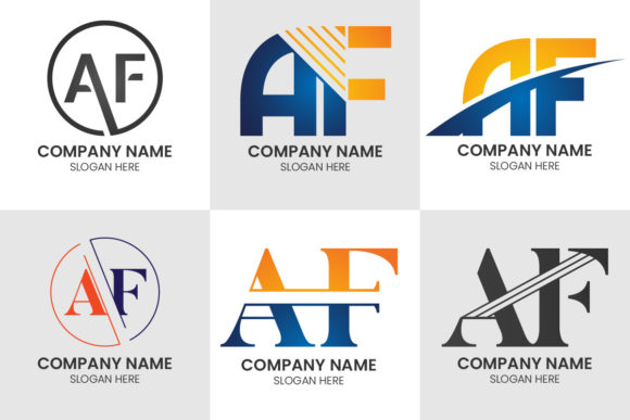 AF Initial Letter Logo Design Vector: A Modern Alphabet Symbol for Corporate Identity