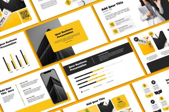 Black Yellow Powerpoint Template: A Modern Design Toolkit