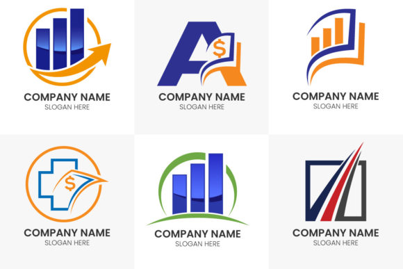 Business Finance Bar Logo Set: Your All-in-One Branding Toolkit