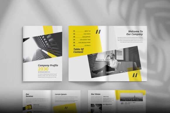 Craft a Polished Company Profile Brochure Template