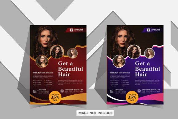 Elevate Your Salon Brand: The Gradient Beauty Flyer Template