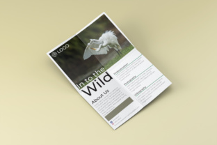 Into the Wild Flyer Template: Minimalist Design for Maximum Impact