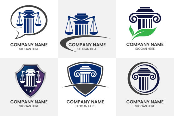 Justice Law Logo Set: Templates for Legal Branding