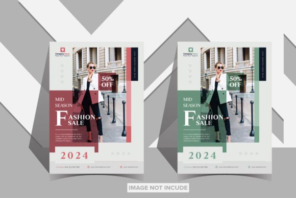 Minimal Poster and Flyer for Fashion Sal