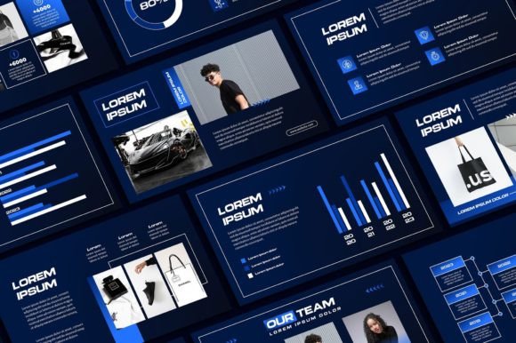 Modern Blue PowerPoint Template: A Complete Design Toolkit