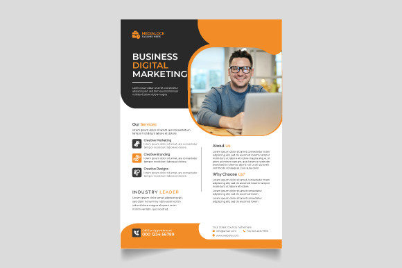 Professional Corporate Flyer Design Template for Business