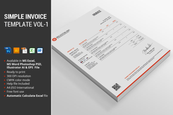 Simple Invoice Template Vol-1: Your Professional Billing Toolkit